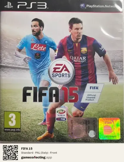 FIFA 15 PlayStation 3, Italy box front