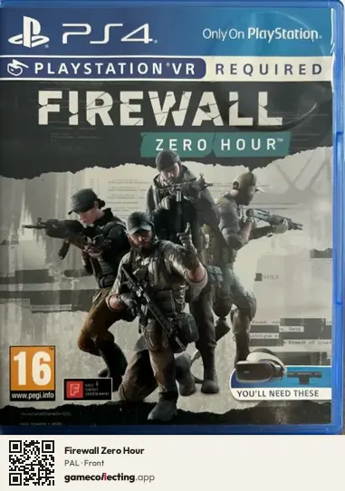 Firewall Zero Hour PlayStation 4, PAL box front