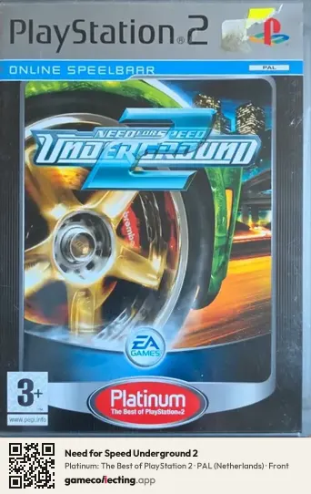 Need for Speed Underground 2 PlayStation 2, Netherlands box front