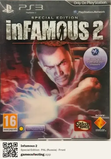 Infamous 2 PlayStation 3, Russia box front