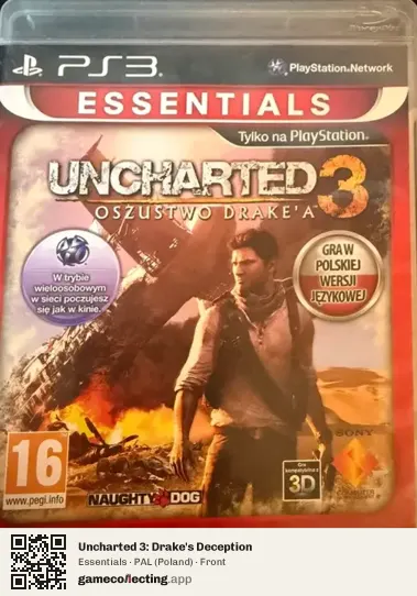 Uncharted 3: Drake's Deception PlayStation 3, Poland box front