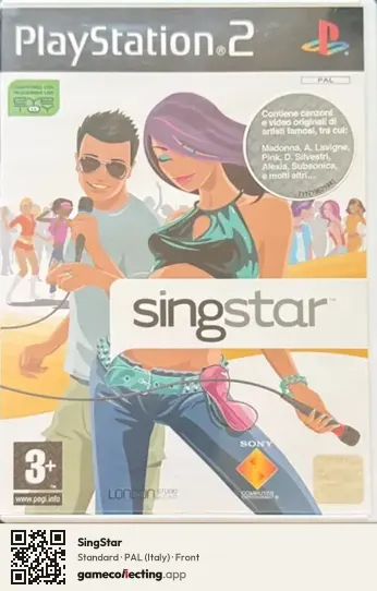 SingStar PlayStation 2, Italy box front