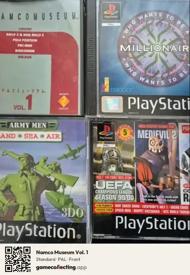 Namco Museum Vol. 1 PlayStation, PAL box front