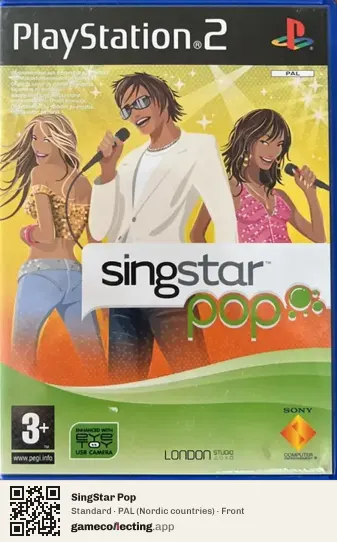 SingStar Pop PlayStation 2, Nordic countries box front