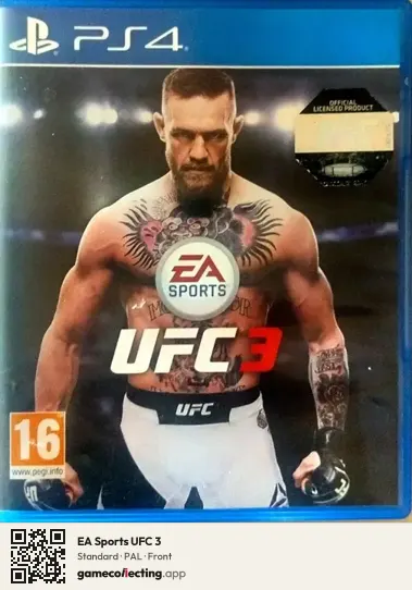 EA Sports UFC 3 PlayStation 4, PAL box front
