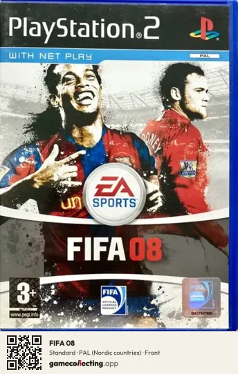FIFA 08 PlayStation 2, Nordic countries box front