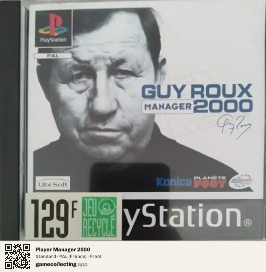 Player Manager 2000 PlayStation, France box front