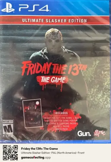 Friday the 13th: The Game PlayStation 4, North America box front