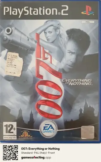 007: Everything or Nothing PlayStation 2, Italy box front