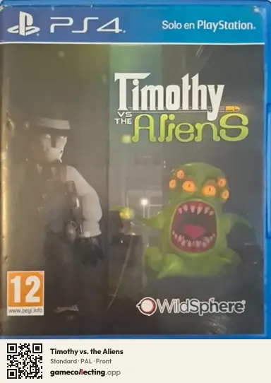 Timothy vs. the Aliens PlayStation 4, PAL box front