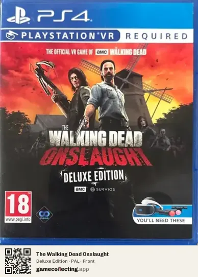 The Walking Dead Onslaught PlayStation 4, PAL box front