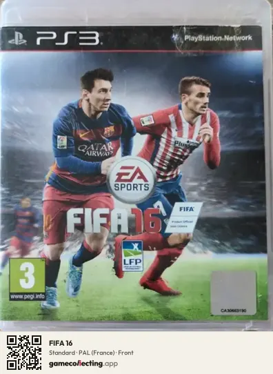 FIFA 16 PlayStation 3, France box front
