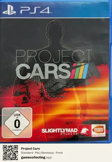 Project Cars PlayStation 4, Germany box front