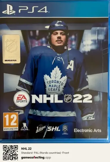 NHL 22 PlayStation 4, Nordic countries box front