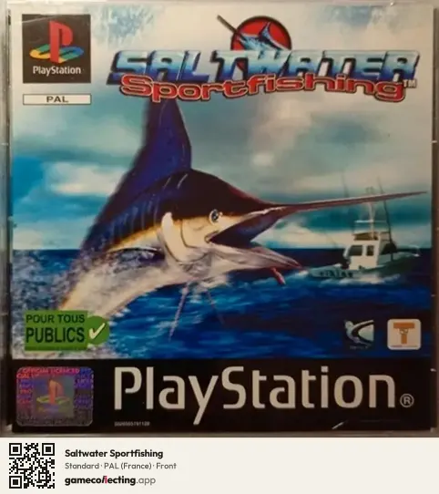 Saltwater Sportfishing PlayStation, France box front