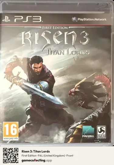 Risen 3: Titan Lords PlayStation 3, United Kingdom box front