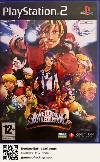 NeoGeo Battle Coliseum PlayStation 2, PAL box front