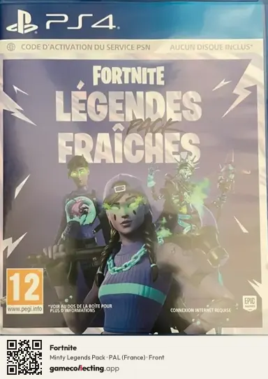 Fortnite PlayStation 4, France box front