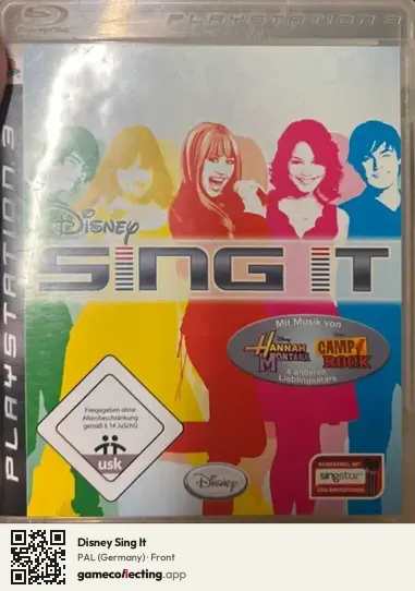 Disney Sing It PlayStation 3, Germany box front