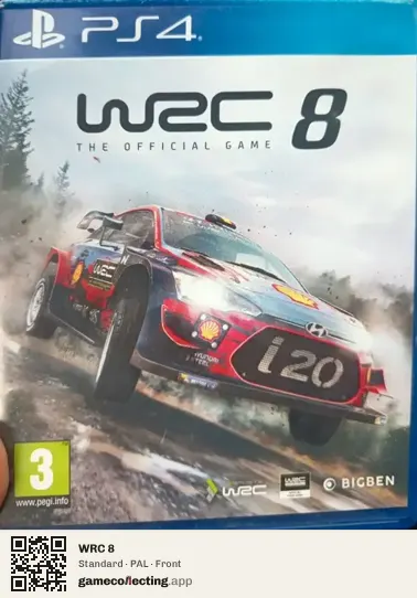 WRC 8 PlayStation 4, PAL box front