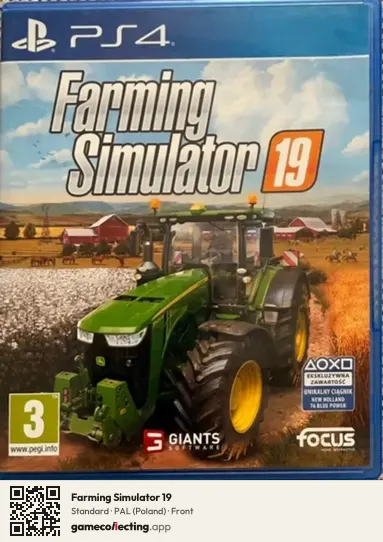 Farming Simulator 19 PlayStation 4, Poland box front