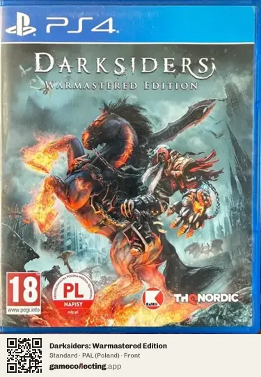 Darksiders: Warmastered Edition PlayStation 4, Poland box front