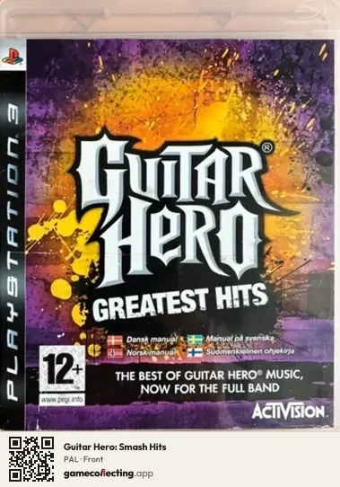 Guitar Hero: Smash Hits PlayStation 3, PAL box front