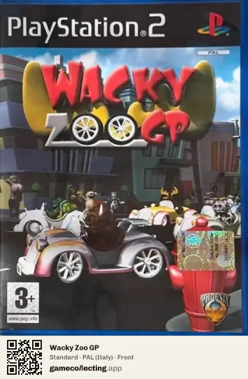 Wacky Zoo GP PlayStation 2, Italy box front