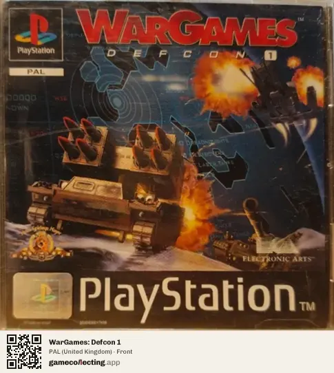 WarGames: Defcon 1 PlayStation, United Kingdom box front