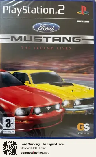 Ford Mustang: The Legend Lives PlayStation 2, PAL box front