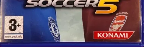 Pro Evolution Soccer 5, the PEGI square on its front
