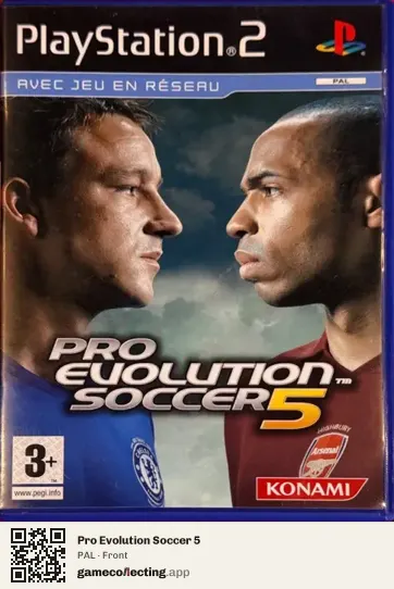 Pro Evolution Soccer 5 PlayStation 2, PAL box front
