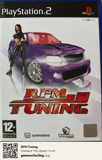 RPM Tuning PlayStation 2, Spain box front