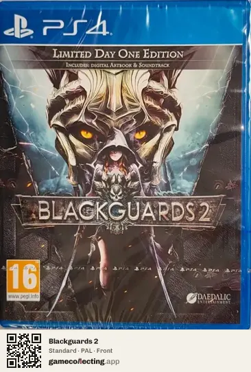 Blackguards 2 PlayStation 4, PAL box front