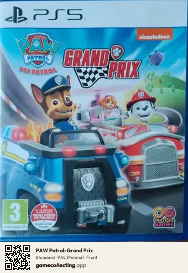 PAW Patrol: Grand Prix PlayStation 5, Poland box front