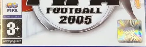FIFA 2005, the PEGI square on its front