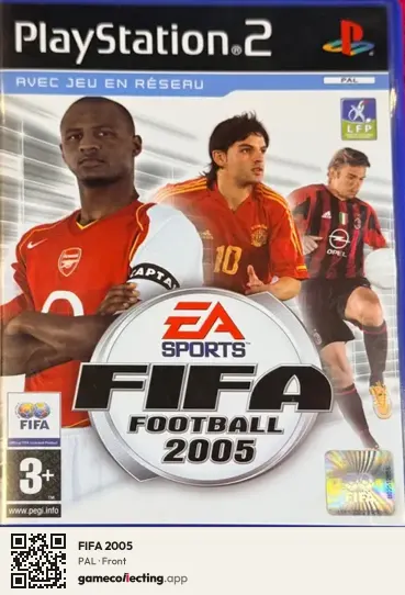 FIFA 2005 PlayStation 2, PAL box front