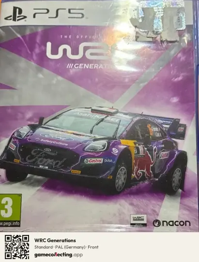WRC Generations PlayStation 5, Germany box front