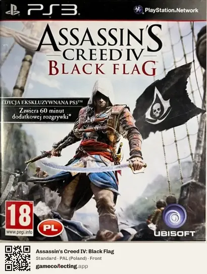 Assassin's Creed IV: Black Flag PlayStation 3, Poland box front