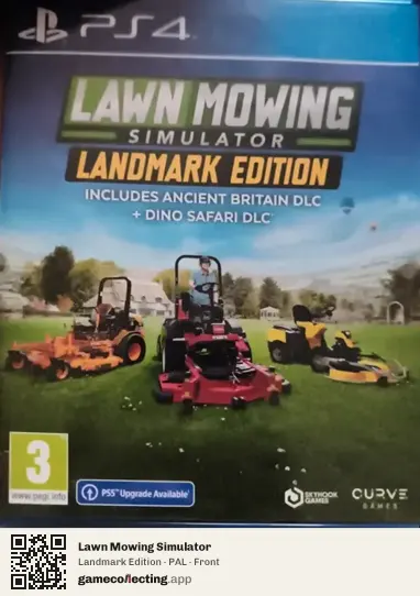 Lawn Mowing Simulator PlayStation 4, PAL box front