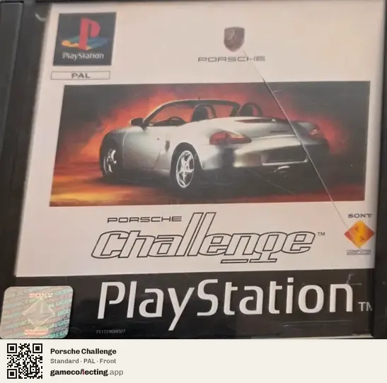 Porsche Challenge PlayStation, PAL box front