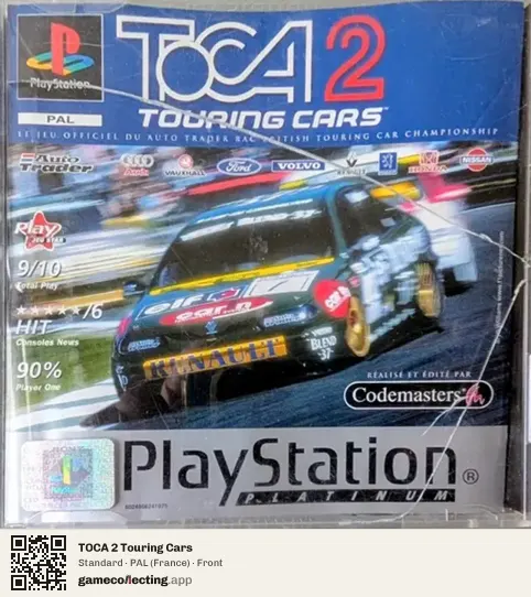TOCA 2 Touring Cars PlayStation, France box front