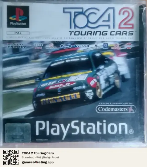 TOCA 2 Touring Cars PlayStation, Italy box front