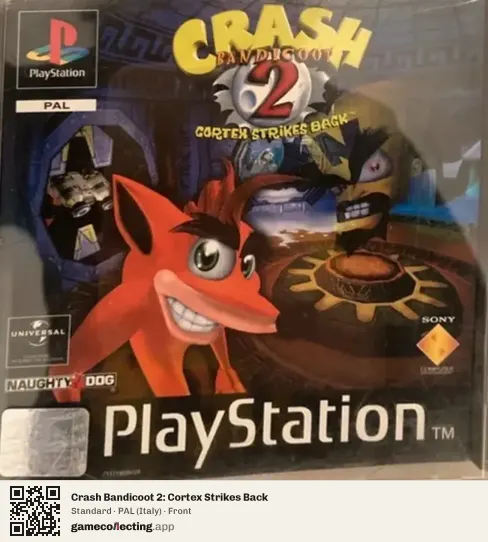 Crash Bandicoot 2: Cortex Strikes Back PlayStation, Italy box front