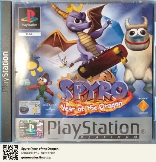 Spyro: Year of the Dragon PlayStation, Italy box front
