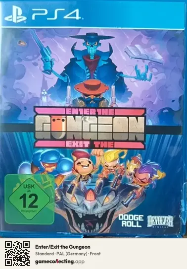 Enter/Exit the Gungeon PlayStation 4, Germany box front
