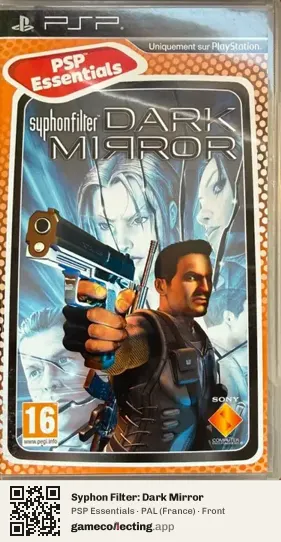 Syphon Filter: Dark Mirror PlayStation Portable, France box front