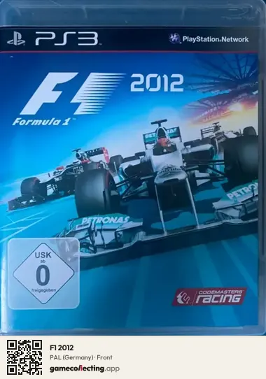 F1 2012 PlayStation 3, Germany box front