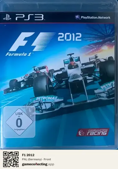 F1 2012 PlayStation 3, Germany box front