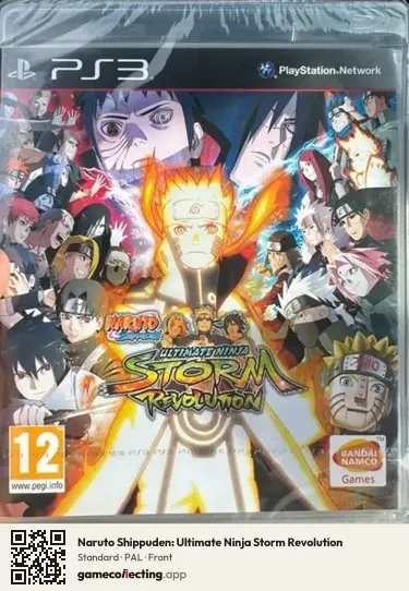 Naruto Shippuden: Ultimate Ninja Storm Revolution PlayStation 3, PAL box front